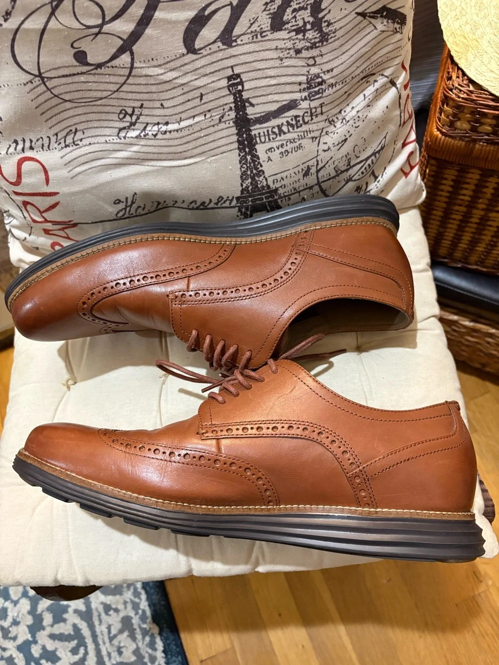 Men's Cole Haan Wingtip Oxfords - Classic Lace-Up Dress Shoes